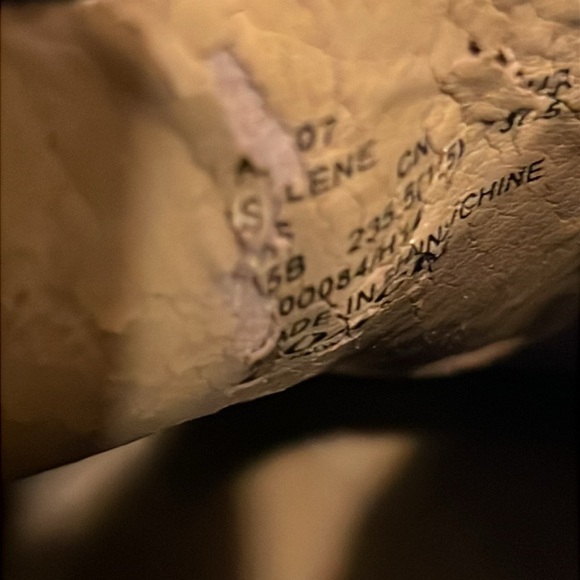 Coach Salene Black Leather Gold Logo Side-Zip Heels Ankle Booties size 7.5 B - Picture 9 of 9